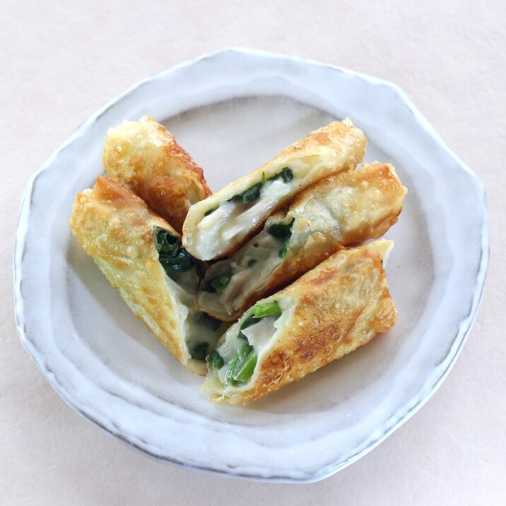 ほうれん草ベーコン春巻き